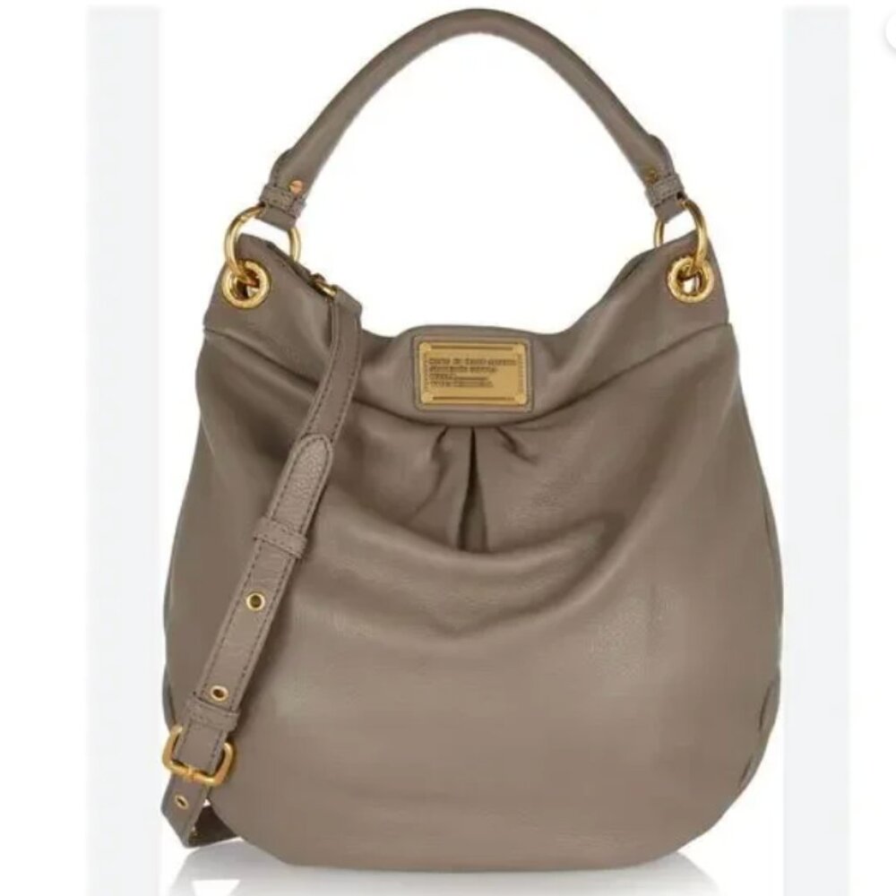 MARC BY MARC JACOBS Grey Leather Classic Hobo Bag